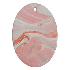 Pink Clouds Oval Ornament (two Sides) by WILLBIRDWELL