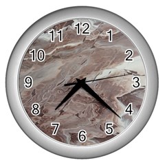 Haboob Wall Clock (silver) by WILLBIRDWELL