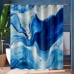 Cobalt Shower Curtain 60  X 72  (medium)  by WILLBIRDWELL