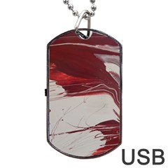 Turmoil Dog Tag Usb Flash (two Sides) by WILLBIRDWELL