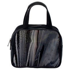 Black Marble Classic Handbag (one Side) by WILLBIRDWELL