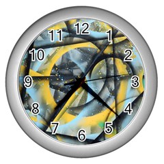 Foresight Wall Clock (silver) by WILLBIRDWELL