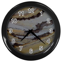 Gold Seam 2 Wall Clock (black) by WILLBIRDWELL