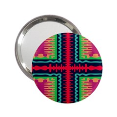 Waves In Retro Colors                                            2 25  Handbag Mirror by LalyLauraFLM