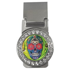 Mexican Skull Money Clips (cz)  by alllovelyideas