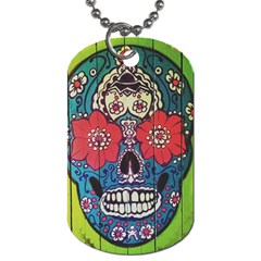 Mexican Skull Dog Tag (two Sides) by alllovelyideas