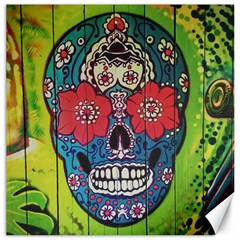 Mexican Skull Canvas 12  X 12  by alllovelyideas