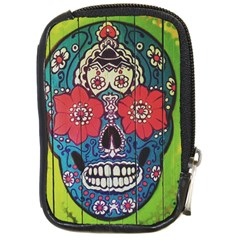 Mexican Skull Compact Camera Leather Case by alllovelyideas