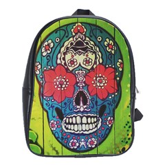 Mexican Skull School Bag (large) by alllovelyideas