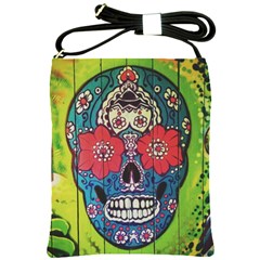 Mexican Skull Shoulder Sling Bag by alllovelyideas