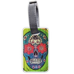 Mexican Skull Luggage Tags (one Side)  by alllovelyideas