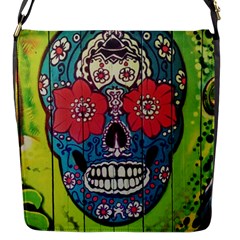 Mexican Skull Flap Closure Messenger Bag (s) by alllovelyideas