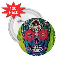 Mexican Skull 2 25  Buttons (100 Pack)  by alllovelyideas