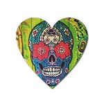 Mexican skull Heart Magnet Front