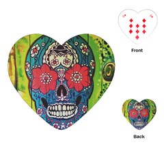 Mexican Skull Playing Cards (heart) by alllovelyideas