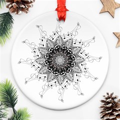 Mandala Misic Ornament (round) by alllovelyideas