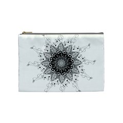 Mandala Misic Cosmetic Bag (medium) by alllovelyideas