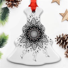 Mandala Misic Christmas Tree Ornament (two Sides) by alllovelyideas