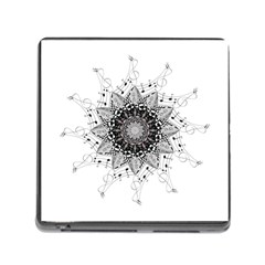 Mandala Misic Memory Card Reader (square 5 Slot) by alllovelyideas