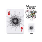 Mandala misic Playing Cards 54 (Mini) Front - Heart2