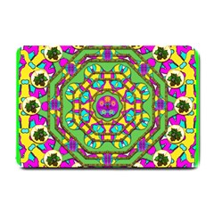 Cool Colors To Love And Cherish Small Doormat  by pepitasart