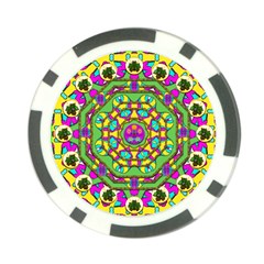 Cool Colors To Love And Cherish Poker Chip Card Guard by pepitasart