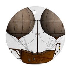 Air Ship 1300078 1280 Round Ornament (two Sides)