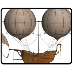 Air Ship 1300078 1280 Fleece Blanket (medium)  by vintage2030