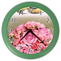 Wedding Rings 251290 1920 Color Wall Clock by vintage2030