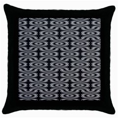 Monochrome Centipede Arabesque Throw Pillow Case (black) by linceazul