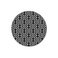 Monochrome Centipede Arabesque Magnet 3  (round) by linceazul