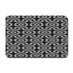 Monochrome Centipede Arabesque Small Doormat  by linceazul