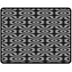 Monochrome Centipede Arabesque Fleece Blanket (Medium)  60 x50  Blanket Front