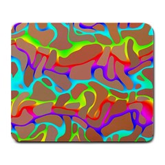 Colorful wavy shapes                                            Large Mousepad