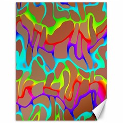 Colorful wavy shapes                                            Canvas 12  x 16 