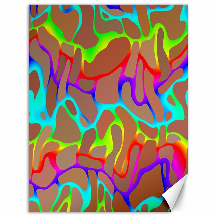 Colorful wavy shapes                                            Canvas 18  x 24 