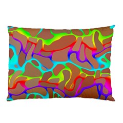 Colorful wavy shapes                                            Pillow Case