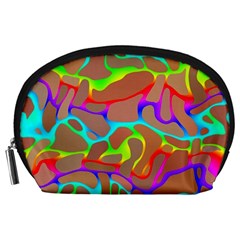 Colorful wavy shapes                                            Accessory Pouch