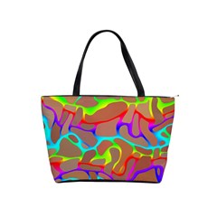 Colorful wavy shapes                                            Classic Shoulder Handbag