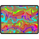 Colorful wavy shapes                                           Fleece Blanket 80 x60  Blanket Front