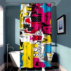 Distorted Shapes                                       Shower Curtain 36  X 72  by LalyLauraFLM