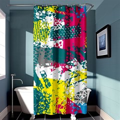 Cracked Shapes                                        Shower Curtain 36  X 72  by LalyLauraFLM