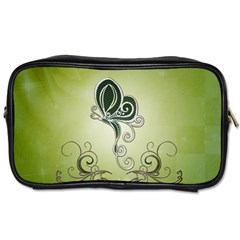 Wonderful Butterlies , Green Colors Toiletries Bag (one Side) by FantasyWorld7