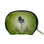 Wonderful Butterlies , Green Colors Accessory Pouch (Small) Back