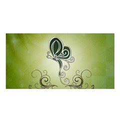 Wonderful Butterlies , Green Colors Satin Shawl by FantasyWorld7