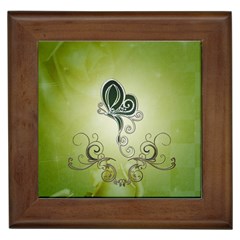 Wonderful Butterlies , Green Colors Framed Tiles by FantasyWorld7