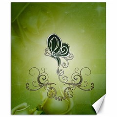 Wonderful Butterlies , Green Colors Canvas 8  X 10  by FantasyWorld7