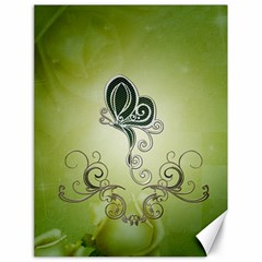 Wonderful Butterlies , Green Colors Canvas 18  X 24  by FantasyWorld7