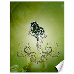 Wonderful Butterlies , Green Colors Canvas 36  X 48  by FantasyWorld7