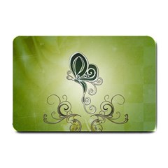 Wonderful Butterlies , Green Colors Small Doormat  by FantasyWorld7